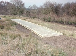 Timber boardwalk