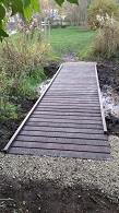 Recycled plastic boardwalk