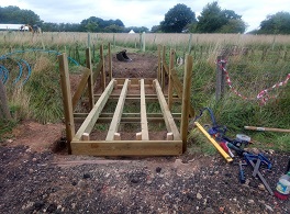 Timber bridge frame