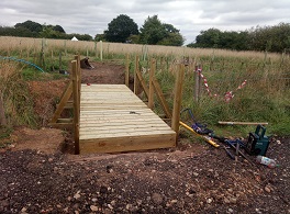 Construction of a timber bridge