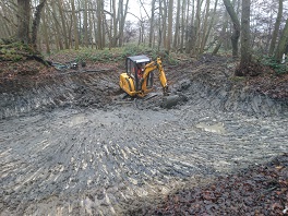 Slubbing out pond