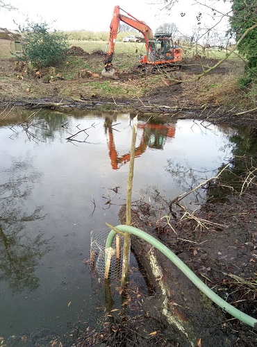 Slubbung out pond