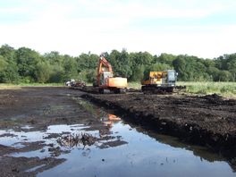 Excavating a scrape