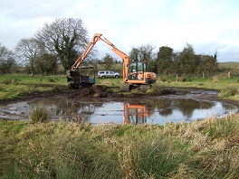 Excavating a scrape